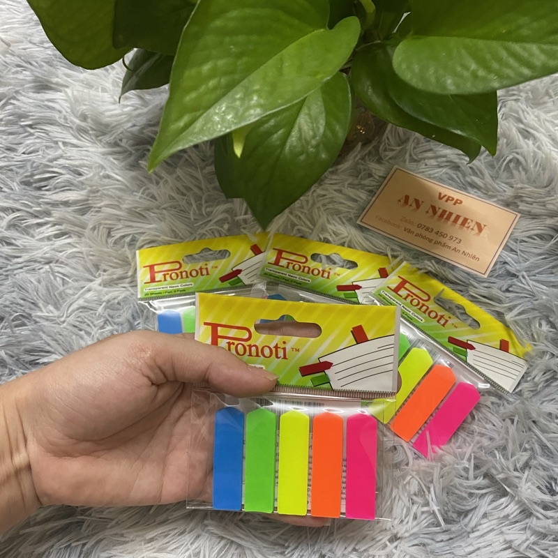 Phân Trang Mũi Tên , giấy  note phân trang  5 màu pronoti