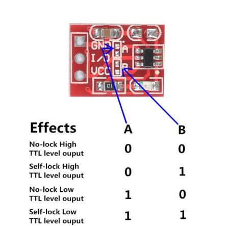 Module cảm biến chạm xuyên nhựa arduino ttp223