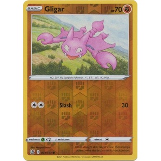 Thẻ bài Pokemon Gligar - 71/163 - Common Reverse Holo