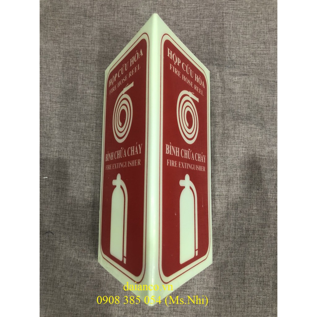 Biển Dạ Quang cảnh báo Phòng Cháy Chữa Cháy (2 nội dung)- Hình Thật