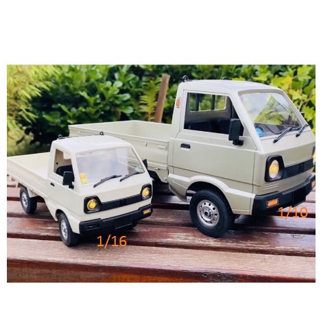 WPL D12 mini tỷ lệ 1/16 Mô hình xe o to bán tải công an phường suzuki điều khiển từ xa D 12 su cóc D-12 bản RTR siêu rẻ