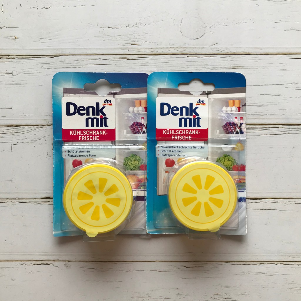 Sáp khử mùi & diệt khuẩn tủ lạnh Denkmit. An toàn tuyệt đối với đồ ăn, làm sạch môi trường tủ lạnh. Hàng nội địa Đức.