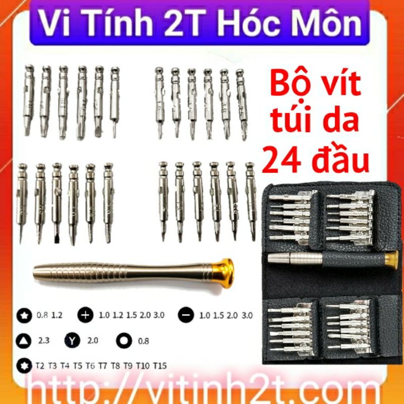 Bộ tua vít đa năng 24 đầu Bộ tô vít ví da 25 in 1 siêu tiện ích, tiện lợi sửa chữa