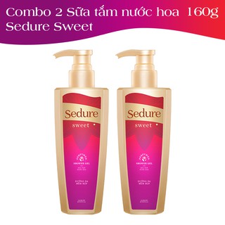 Combo 2 Sữa tắm nước hoa Sedure Sweet dưỡng da mềm mịn 160g/chai