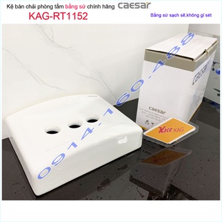 Kệ ly bàn chải sứ Caesar KAG-RT1152, kệ kệ để bàn chải đánh răng dễ vệ sinh luôn trắng bóng