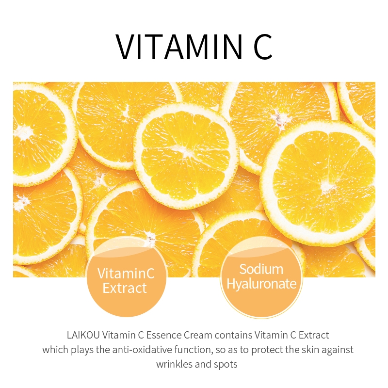 Kem dưỡng LAIKOU chứa tinh chất vitamin C làm trắng da cải thiện tàn nhang hiệu quả cao cấp 25g