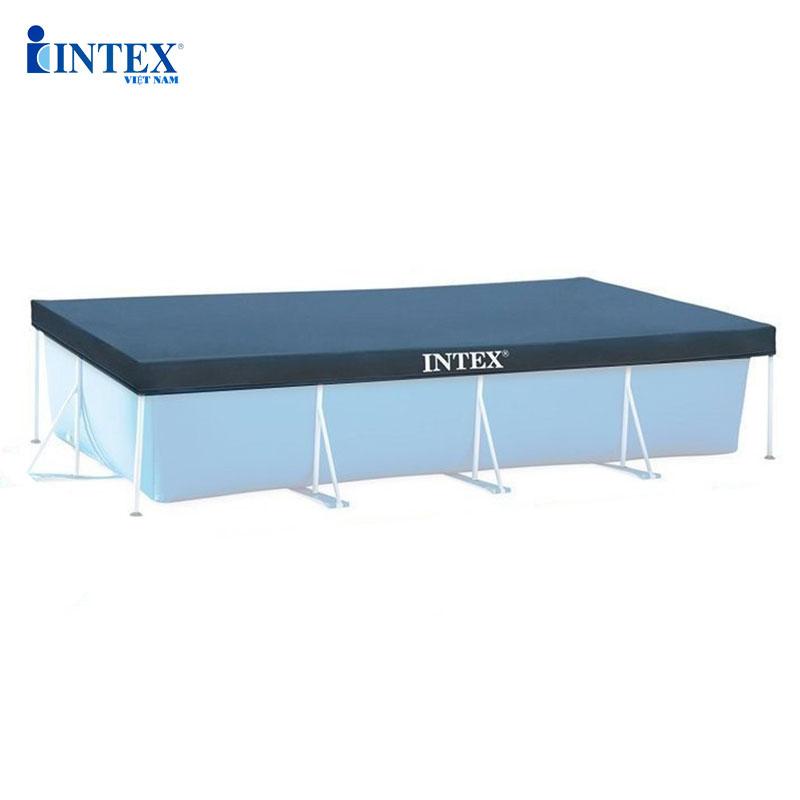 Tấm phủ bể khung kim loại chữ nhật gia đình INTEX 28037/28038/28039 đủ size