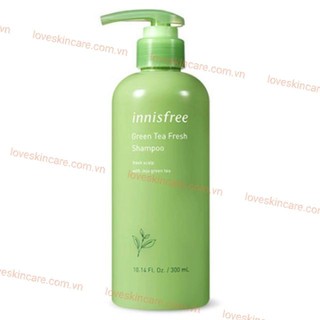 Dầu Gội Làm Dịu, Dưỡng Ẩm, Tươi Mát Chiết Xuất Trà Xanh Innisfree Green Tea Fresh Shampoo 300ml