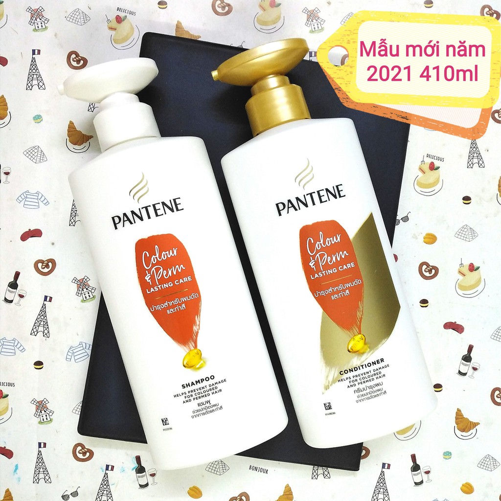 Dầu gội/dầu xả PANTENE PROV Thái Lan 410ml 🇹🇭 tóc nhuộm uốn rụng shampoo conditioner