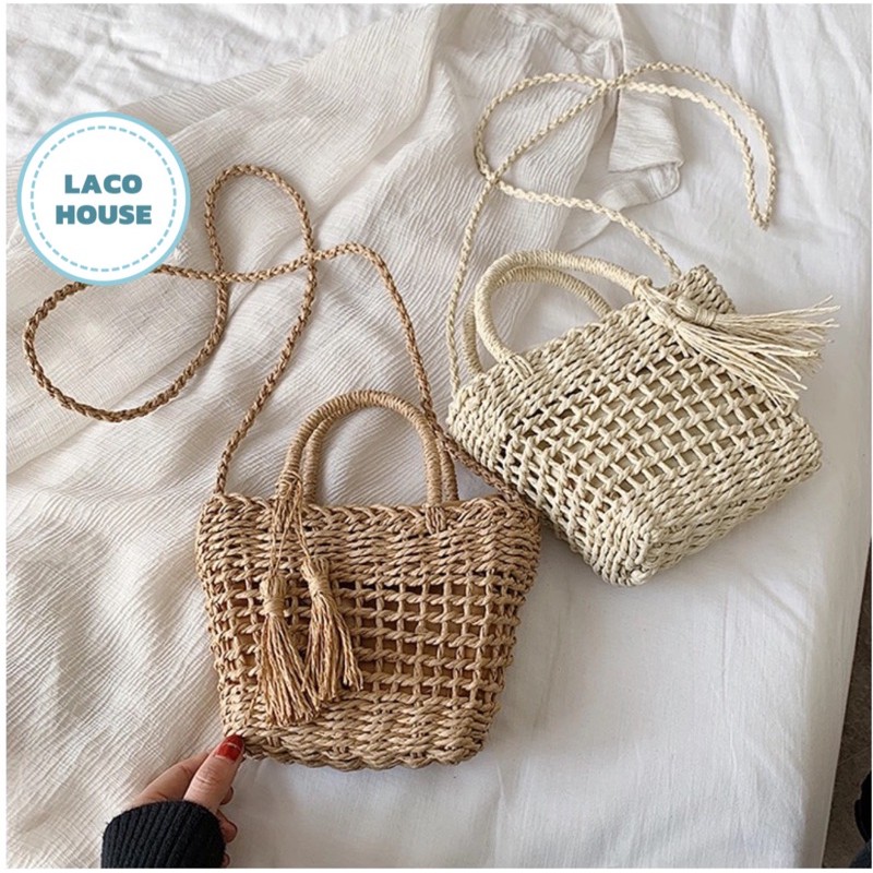 TÚI CÓI ĐI BIỂN PHONG CÁCH HÀN QUỐC SIÊU XINH (Ảnh thật ở cuối) T17