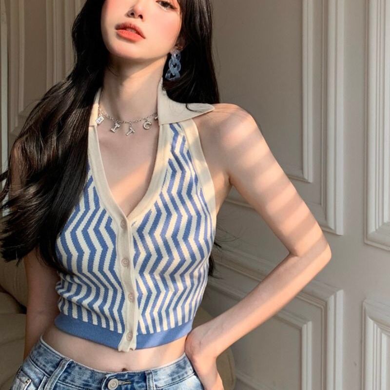 áo yếm dệt kim polo