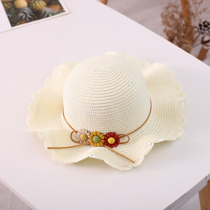 Túi cói đeo chéo thêu hoa xinh xắn dành cho bé gái