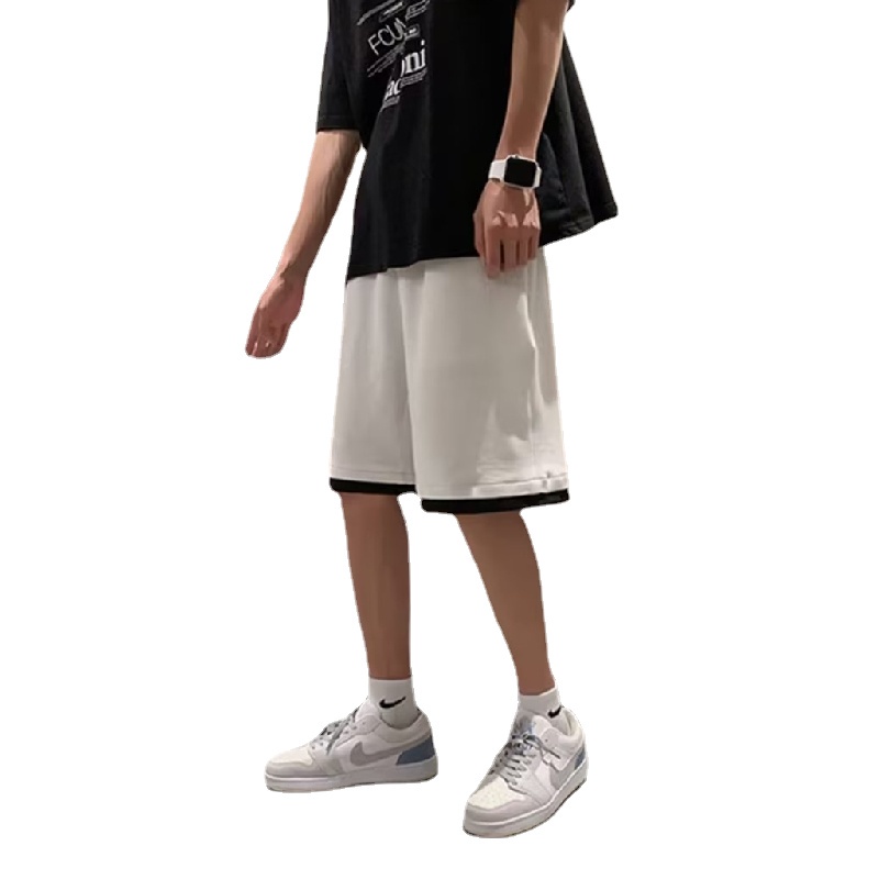 Quần Short Thể Thao Lưng Thun Ống Rộng Thoải Mái Thoáng Khí Phong Cách Hàn Quốc Thời Trang Cho Nam size M-2XL