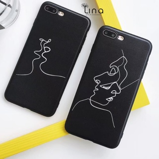 [ THANH LÝ - XẢ KHO] Ốp lưng Iphone nhưa dẻo màu đen với hoạ tiết đơn giản phù hợp cho các bạn nam