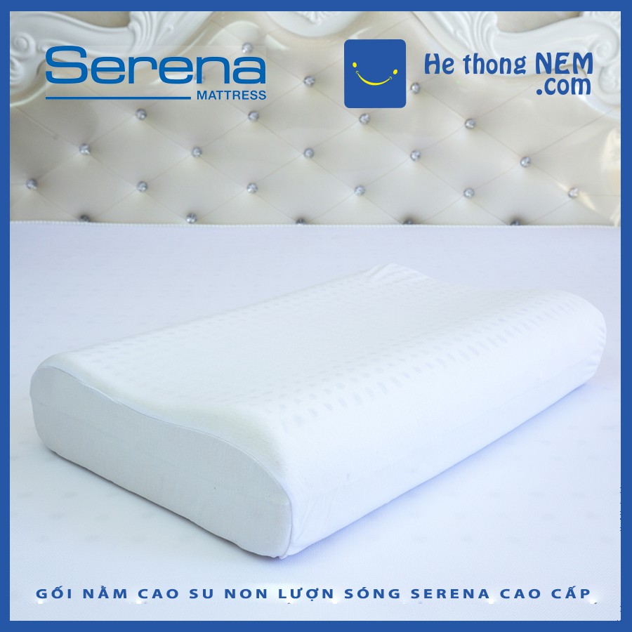 T1 Gối Nằm Cao Su Non Lượn Sóng SERENA Cao Cấp Gối Cao Su Non Cho Người Lớn - Hệ Thống Nệm