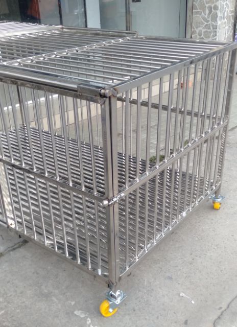 Chuồng chó inox 80*170*95