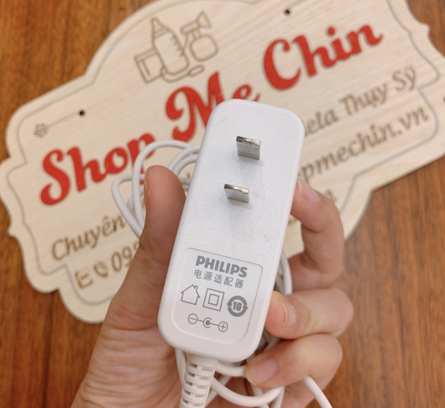 Sạc máy hút sữa avent hoa tuyết hoa anh đào