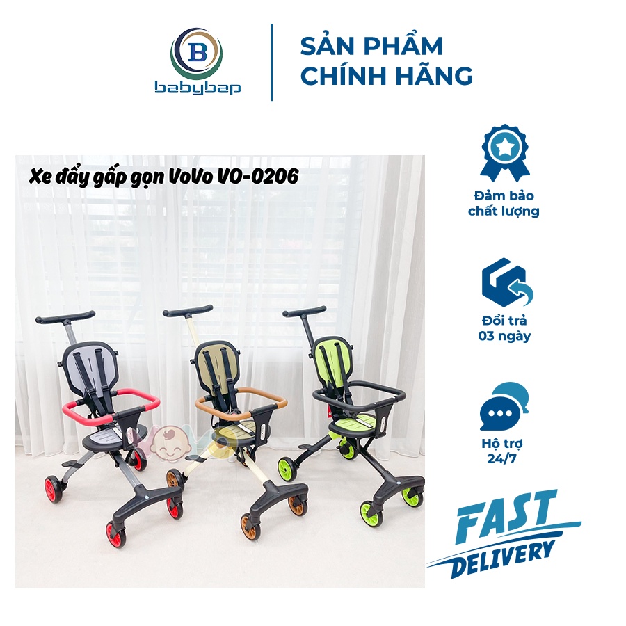 Xe Đẩy Gấp Gọn 2 Chiều Vo Vo VO-0206 Siêu Nhẹ