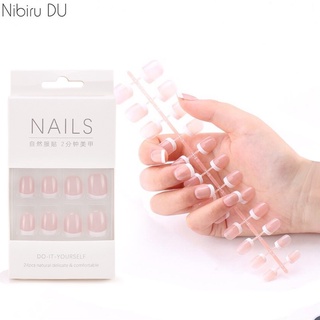 Set 24 Móng Tay Giả Che Phủ Toàn Diện Sáng Bóng Tự Nhiên