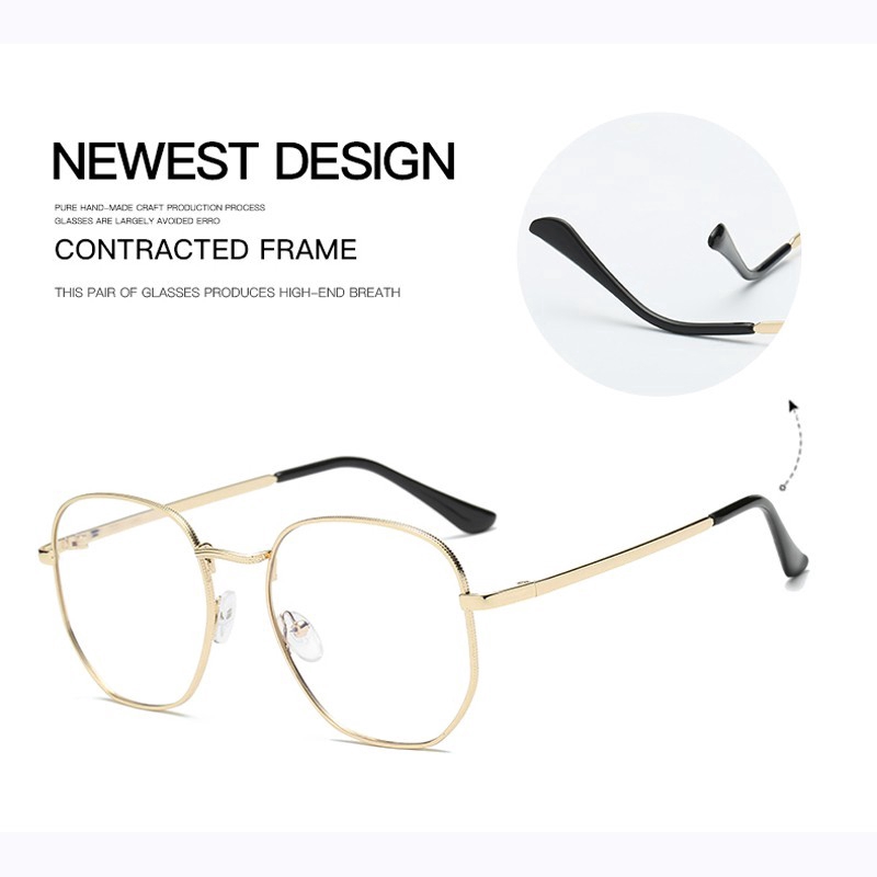 Kính Mắt Gọng Kim Loại Kiểu Dáng Cổ Điển Dành Cho Cả Nam Và Nữ