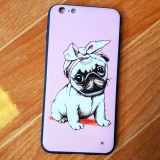 iPhone 6 Plus / 6s Plus ốp lưng viền dẻo 4D hình chú chó ngộ nghĩnh dễ thương
