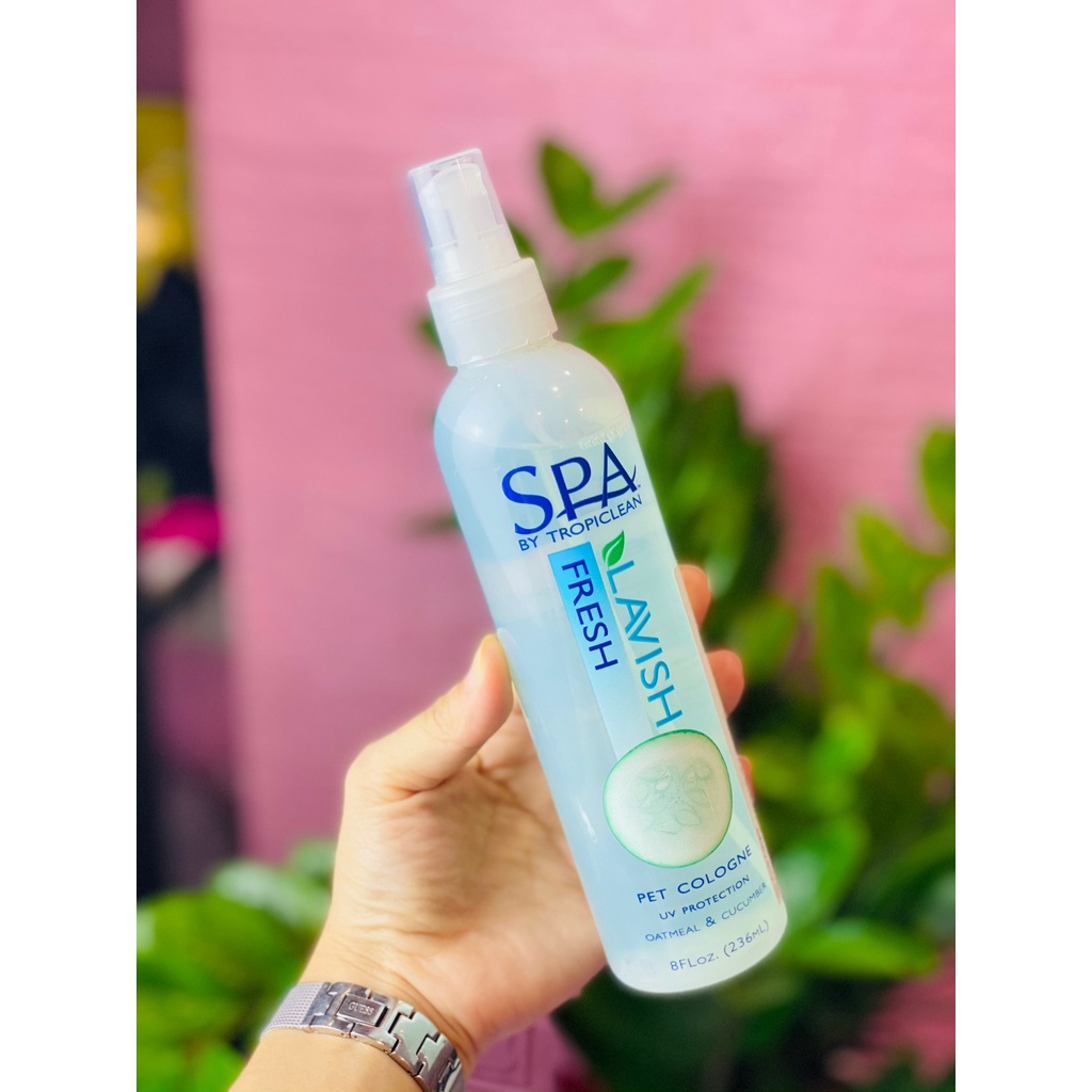 Xịt Dưỡng Lông Tropiclean Hương Dưa Leo Dành Cho Thú Cưng- Spa Fresh Cologne