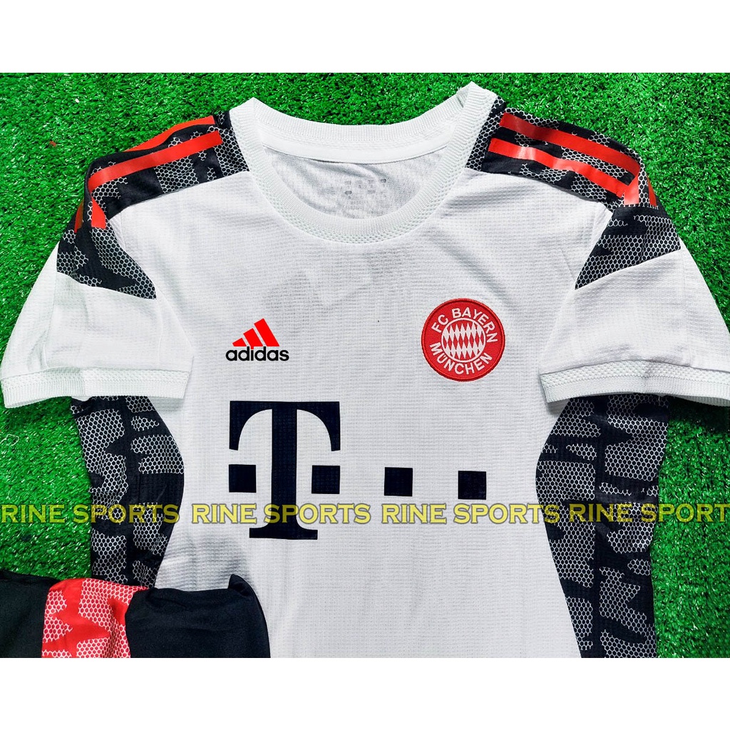 Bộ áo bóng đá Bayer tranning trắng Hàng Super Thailand bộ giống thi đấu 99%