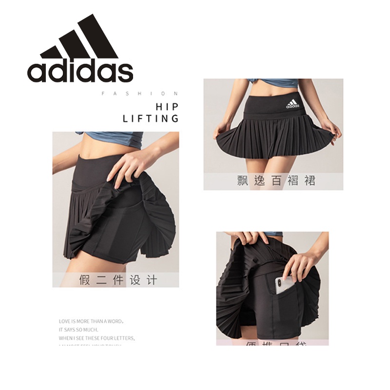 Adidas Chân Váy Thể Thao Lưng Cao Thiết Kế Đơn Giản Thời Trang Trẻ Trung Cho Nữ