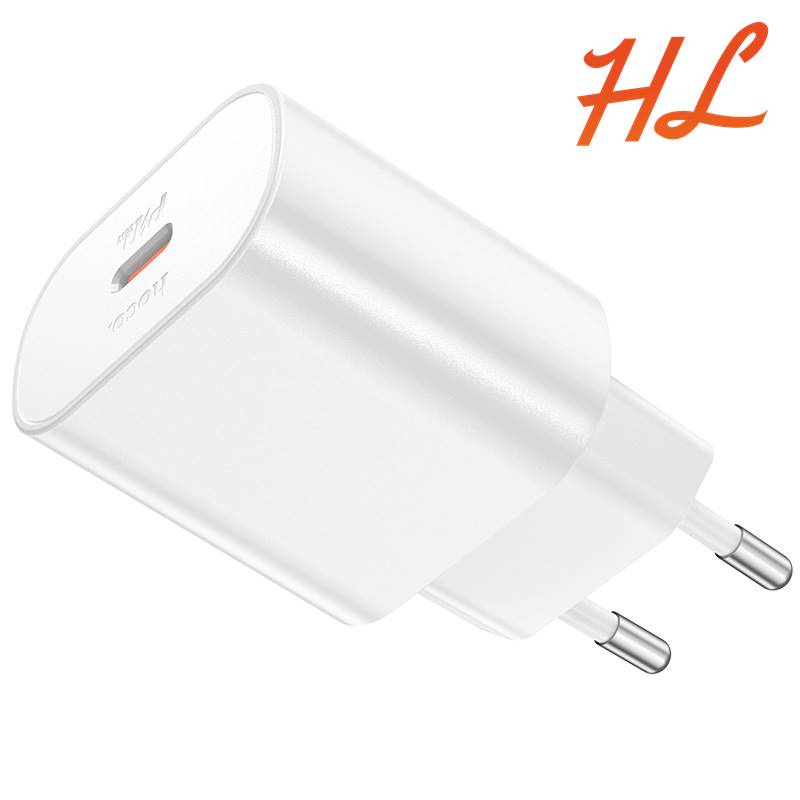 Cốc Sạc PD25W Hoco N22 - 1 cổng Type-C chất liệu cao cấp chống cháy - Hưng Long PC