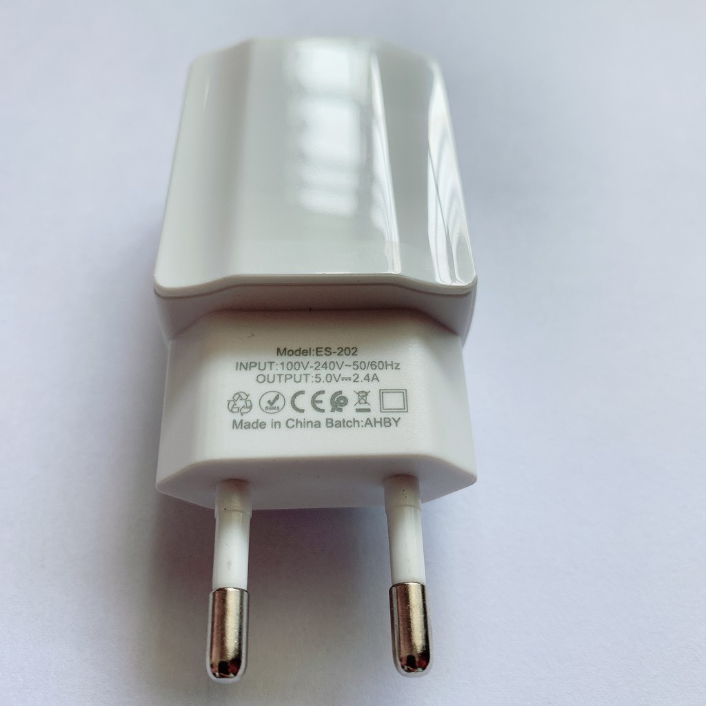 Củ sạc nhanh 2 cổng USB  Earldom ES-202