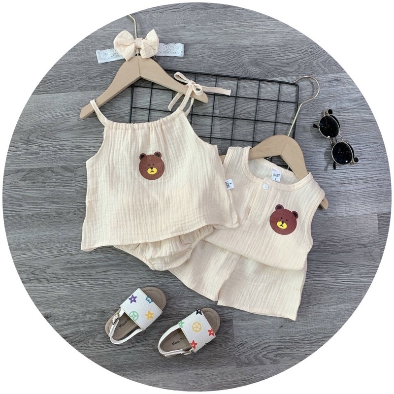 Set Bộ Xô Muslin chất đẹp loại 1 cho bé trai bé gái