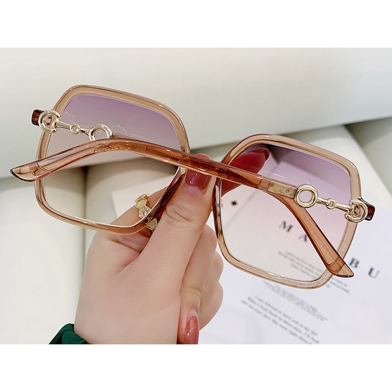 Kính Mát Gọng Vuông Chống Tia UV Thời Trang Cho Nữ