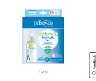 [Tách set] Bình sữa Dr Browns Options Plus 120ml