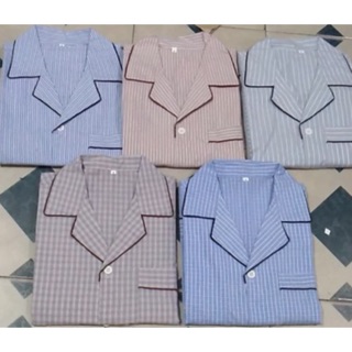  Bộ Pijama Trung Niên Tay Dài Quần Dài Nam Chất Kate Mĩ Loại 1 có size to trên80kg  