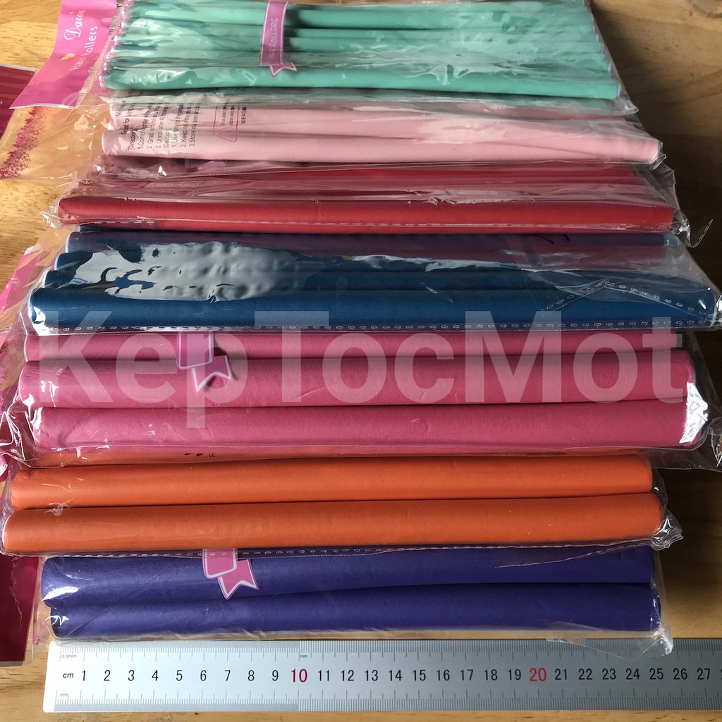 Thanh uốn tóc xoăn không dùng nhiệt Flexi Rod xoắn mì hippie, xoăn sóng lơi đẹp nhất