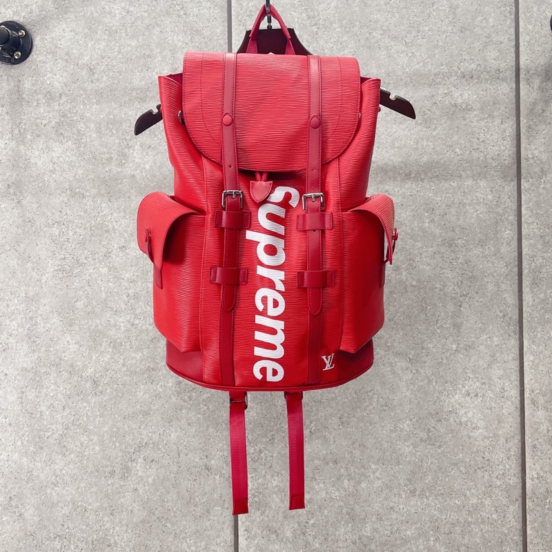 ⚡️[Mirror Quality] - Balo Luon Vuitton x S.upreme Christopher Backpack Epi PM Red, Balo S.upreme