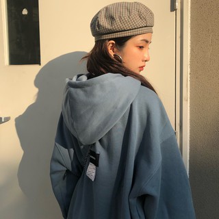 HOODIE "LOGO SS20" DOUBLE LABEL GOBLIN BLUE