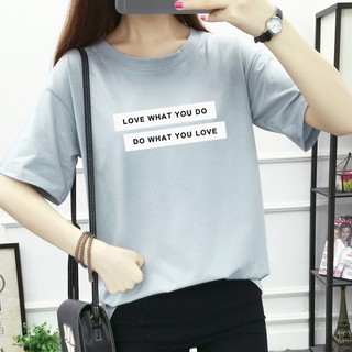 Áo thun nữ love what you do thời trang nhiều màu