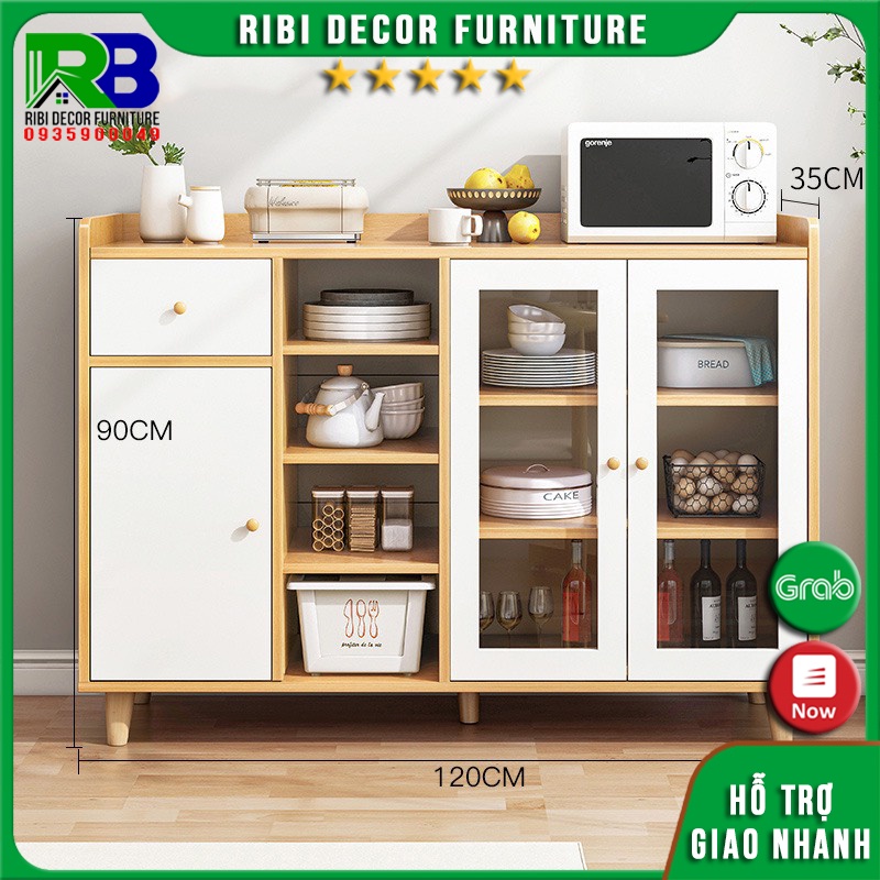 Tủ kệ để lò vi sóng nhà bếp , kệ tủ bếp đa năng nhiều ngăn chứa đựng đồ KLVS256