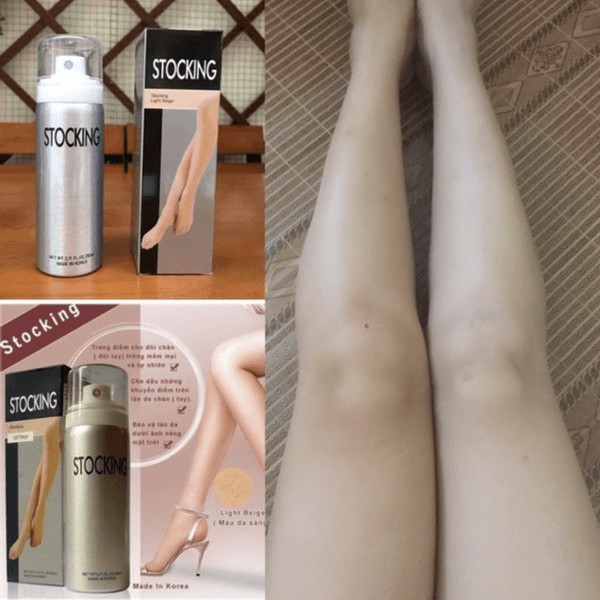 Xịt tất phun chân - phun lưng- body Stocking SPF 25+ Full size