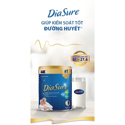 [Hộp 450g ] Sữa diasure hộp giấy 450g với 18 gói nhỏ tiện lợi