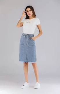 CHÂN VÁY XẺ CỘT DÂY
