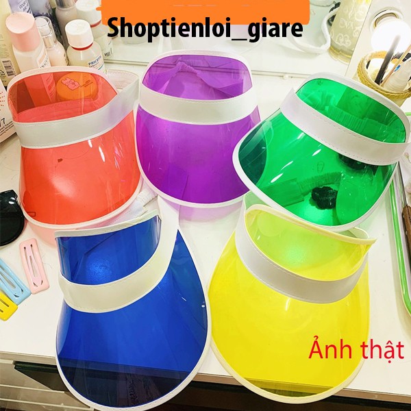 Mũ lưỡi trai nữ đi biển, Nón nhựa nửa đầu phong cách trẻ trung năng động