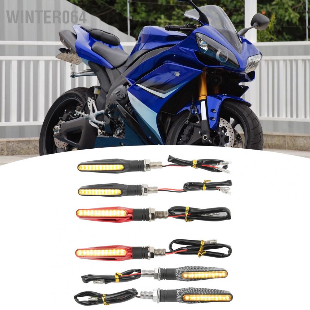 Winter064 1 cặp Đèn tín hiệu rẽ xe máy 12V chỉ báo LED cho Xe đạp đường phố thể thao Off Road Chopper