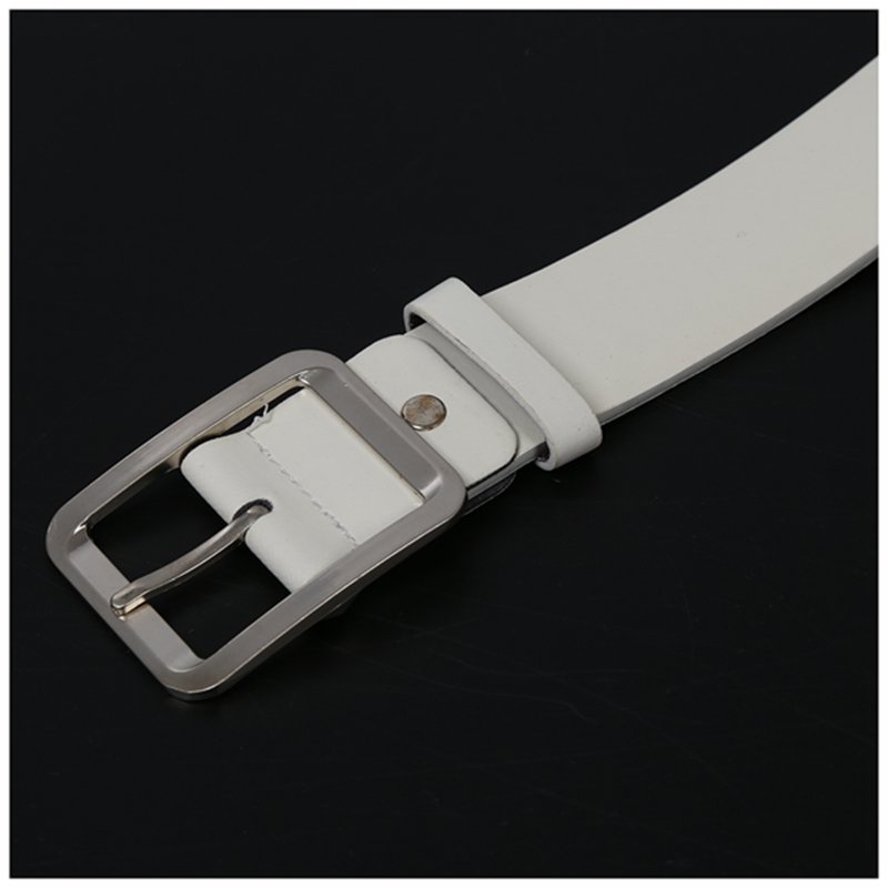 Dây Nịt Giả Da Với Khóa, Kiểu Dáng Đơn Giản, Dùng Cho Nam