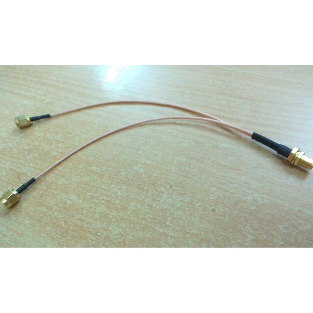 Dây chia tín hiệu Anten đầu SMA cái lỗ 1 ra 2 đường SMA TS9 cho cục phát Wifi sim 3G 4G