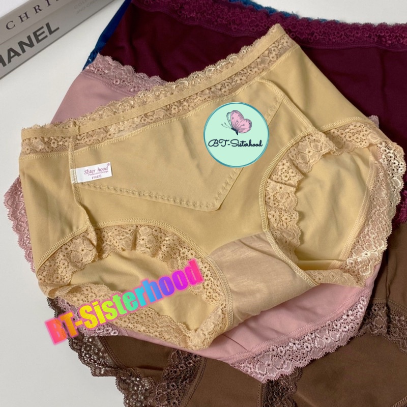 Quần lót nữ  Sister hood 1408 chất vải lanh mềm phối ren cao cấp, co dãn 4 chiều, tạo cảm giác thoải mái