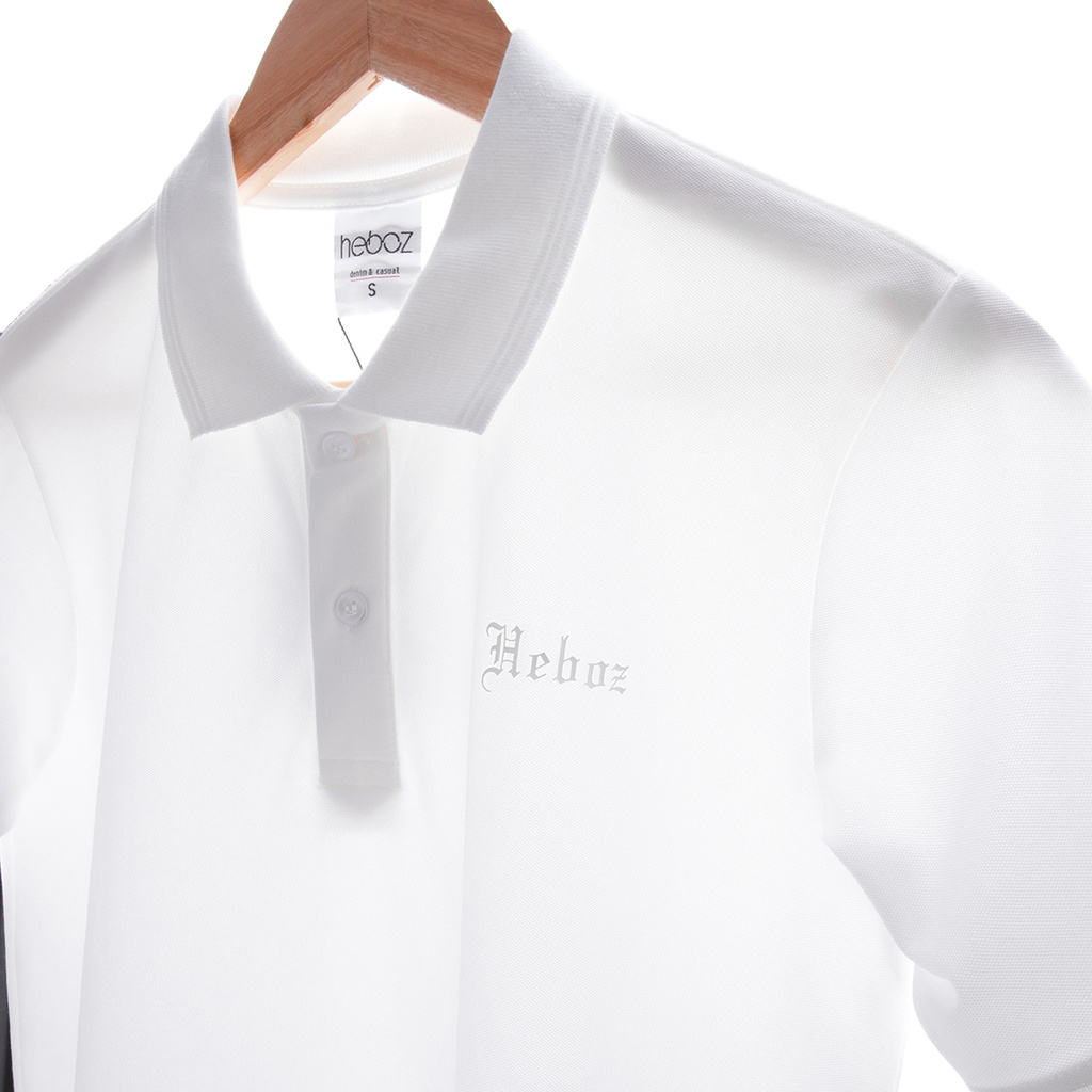 Áo thun polo nam ngắn tay HEBOZ vải cotton pha co giãn 4 chiều đẹp in logo, form slimfit basic - 00000673 | BigBuy360 - bigbuy360.vn