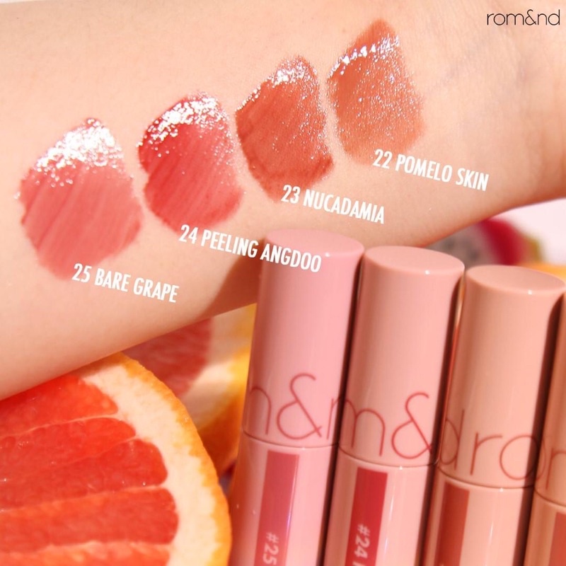 Son tint bóng Romand màu 23 Juicy Glasting Tint Nâu đỏ nhạt | BigBuy360 - bigbuy360.vn