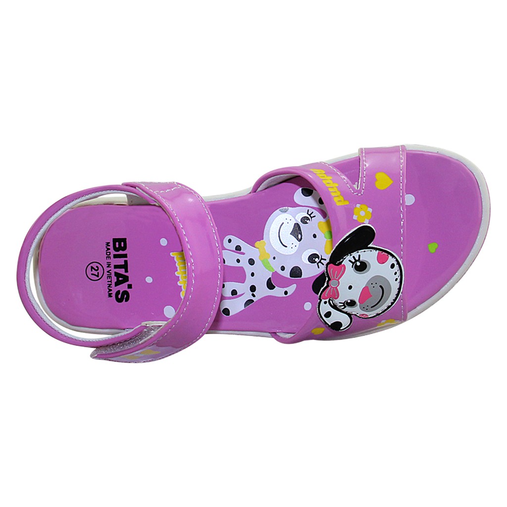 Sandal bé gái - SOB.226 Tím - đế bằng